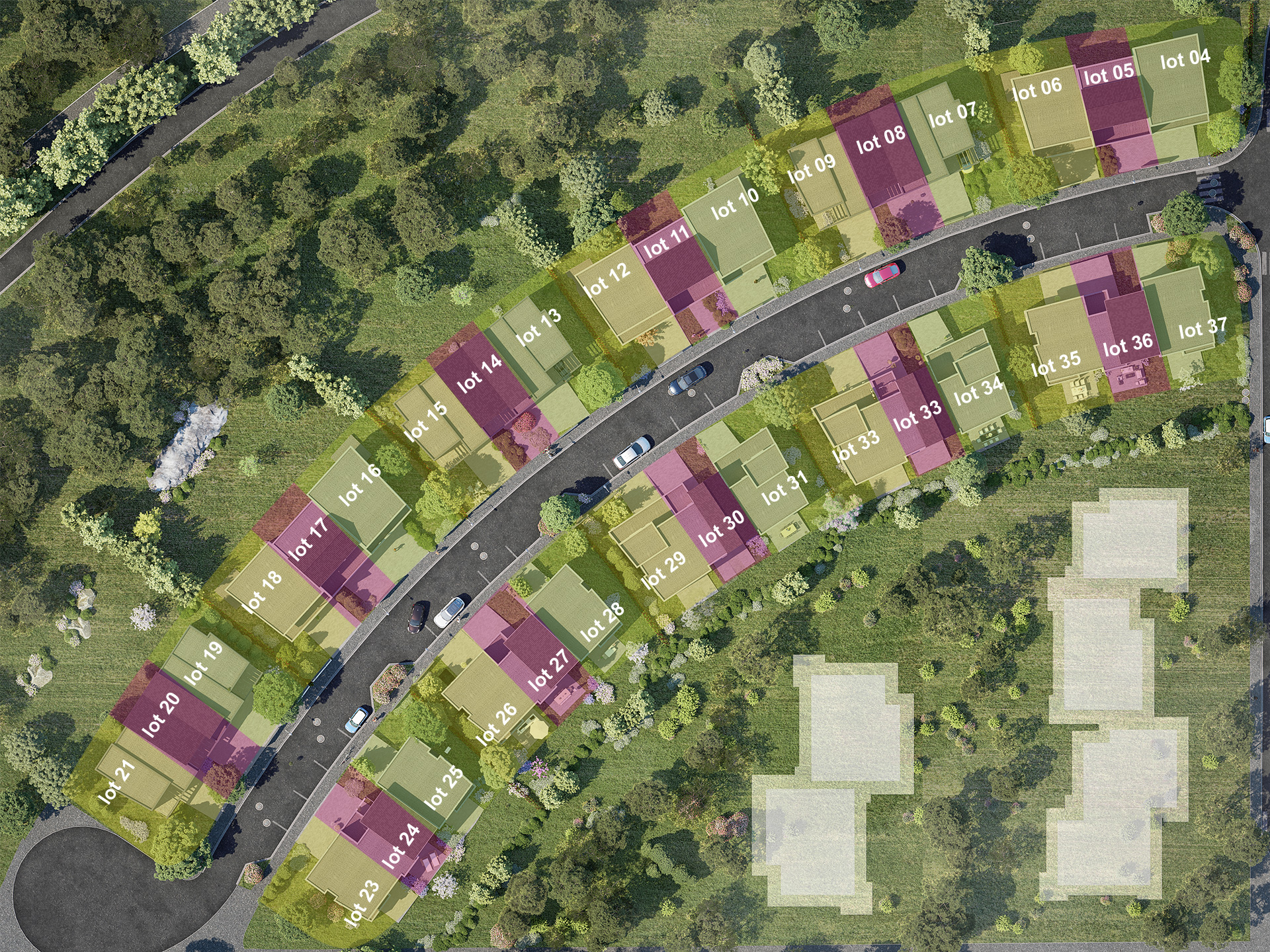 Staff Aménagement et Promotion - Les Hameaux de la Roseraie - Maisons neuves à Marly - Lots