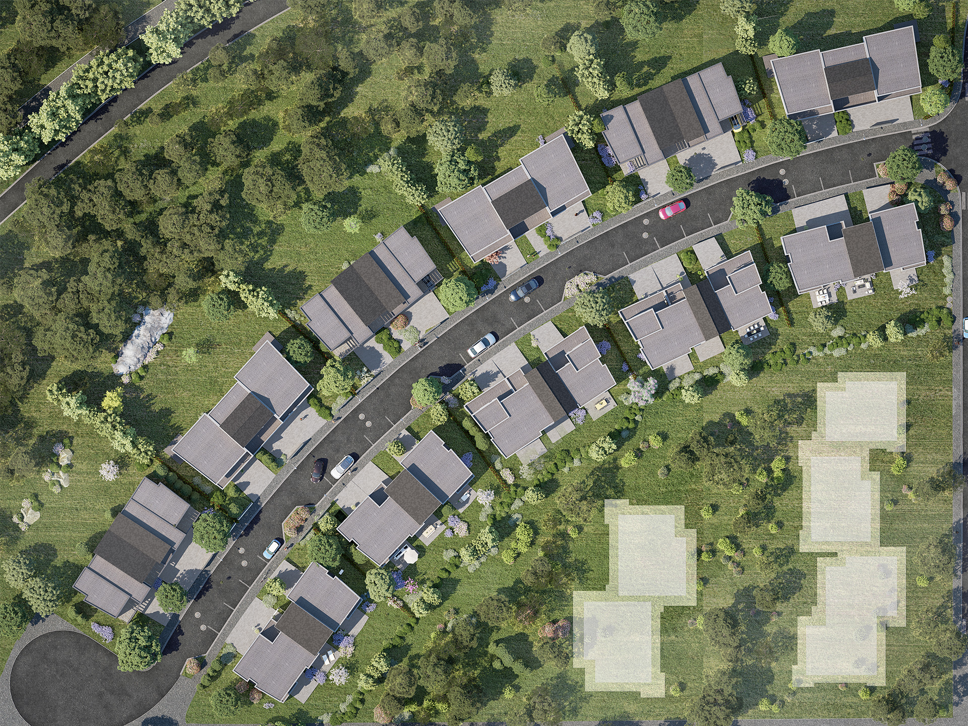 s à Marly - Plan de masse